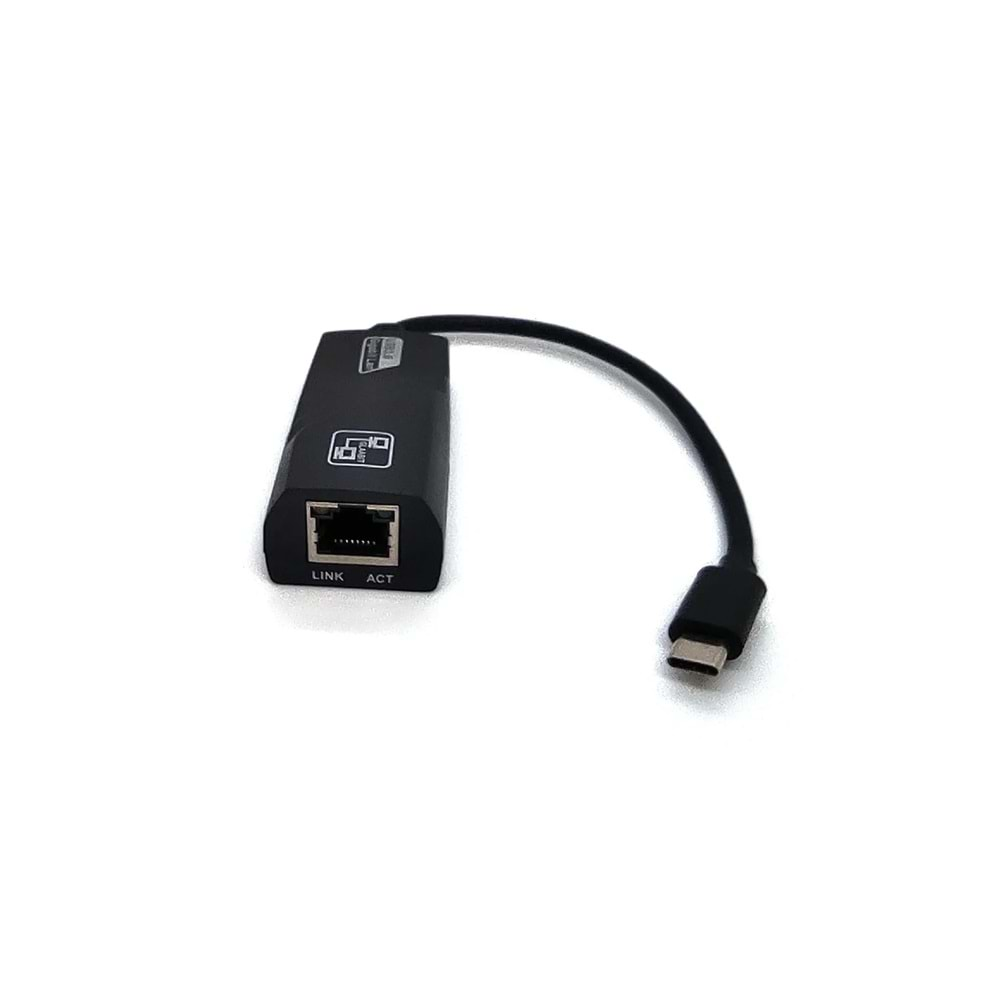 TYPE-C M TO LAN GIGABIT F ADAPTER, 15CM BLACK