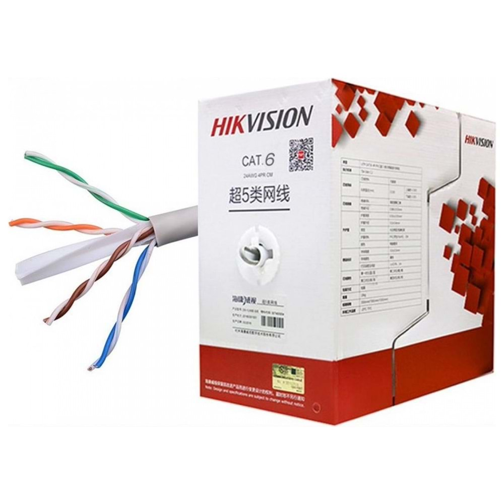 KABLO HIKVISION DS-1LN6U-G CAT6 DATA BAKIR 305MT