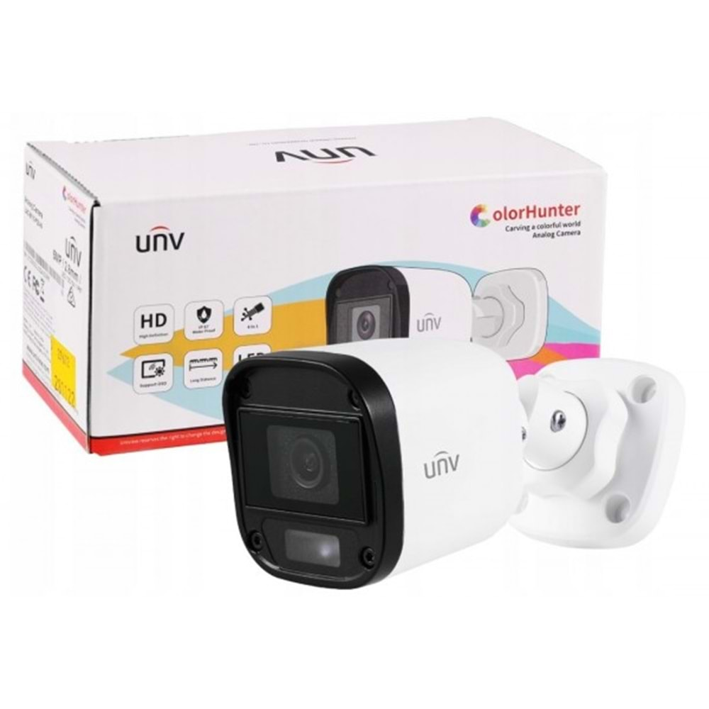 KAMERA UNV UAC-B112-AF28-W 2MP 2.8mmCOLORHUNTER BULLET ANALOG SESLİ