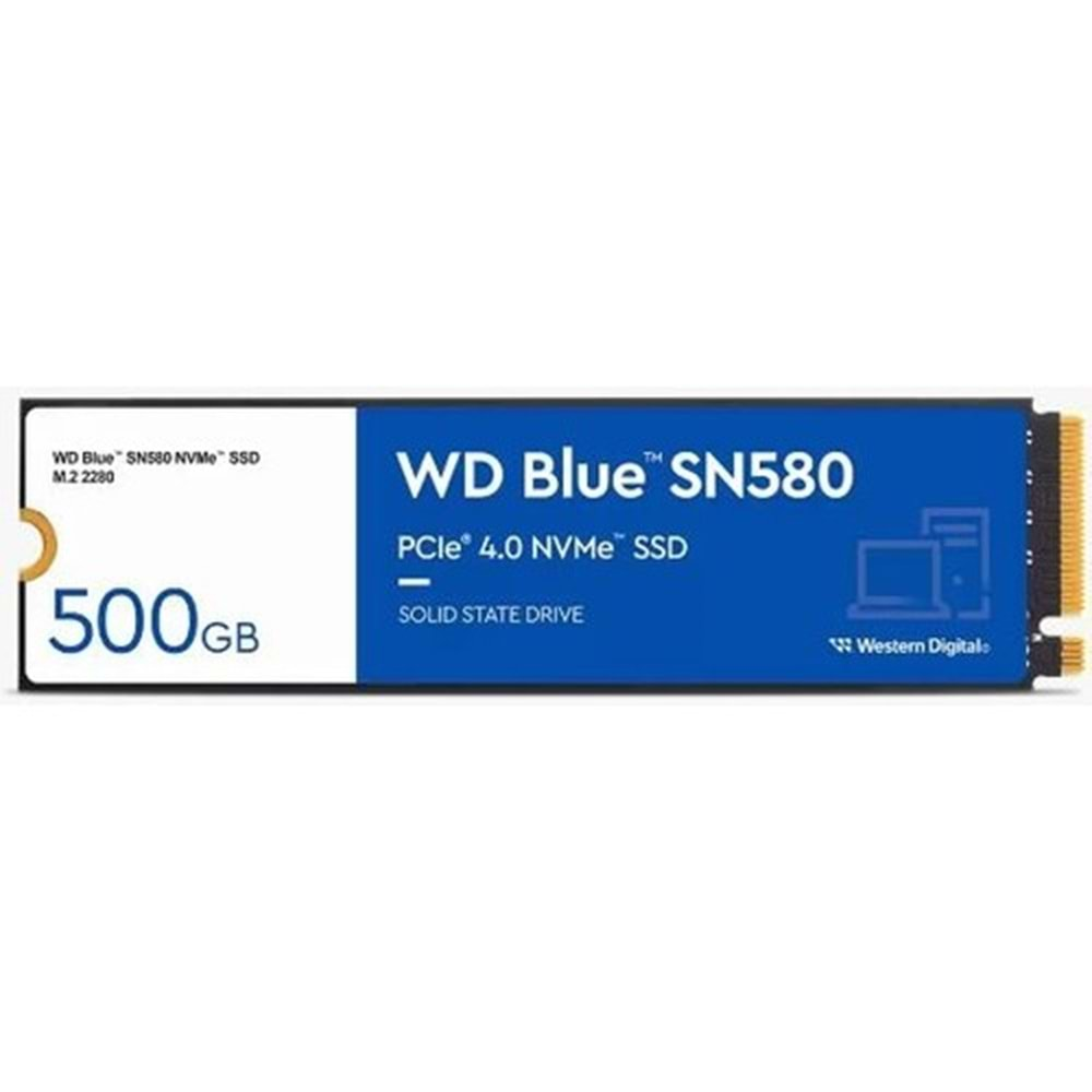 SSD DİSK WD WDS500G3B0E Blue SN580 500 gb NVMe™ SSD