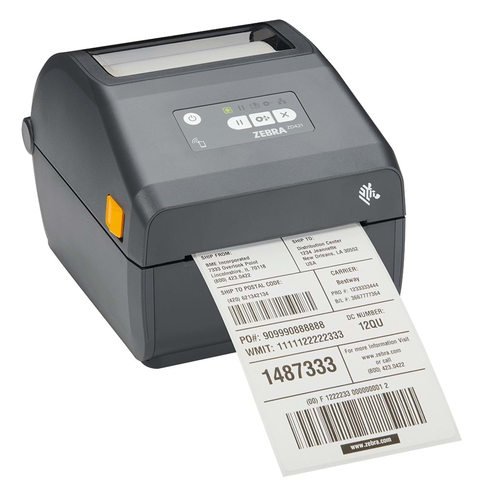 BARKOD YAZICI ZEBRA ZD421T ZD4A042-30EE00EZ Thermal Transfer Printer (74/300M) ZD421