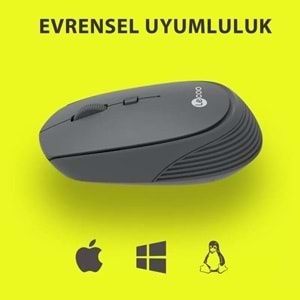 MOUSE KABLOSUZ LECOO WS202-G USB GRI