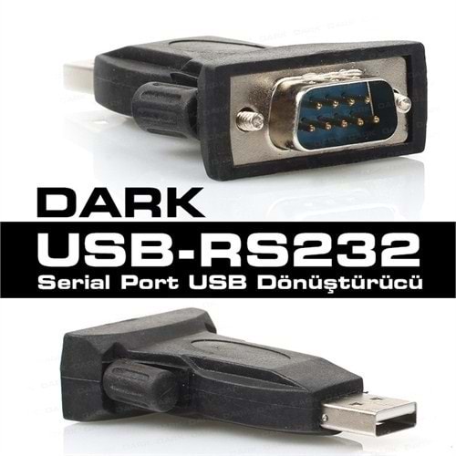 DÖNÜŞTÜRÜCÜ RS232 DARK DK-AC-USB2RS232 RS232
